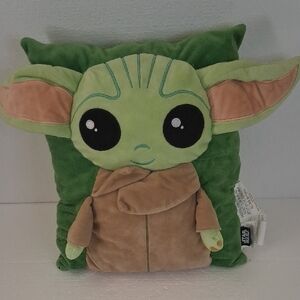 Star Wars Plush Toy with Green and Tan Design Travel Pillow